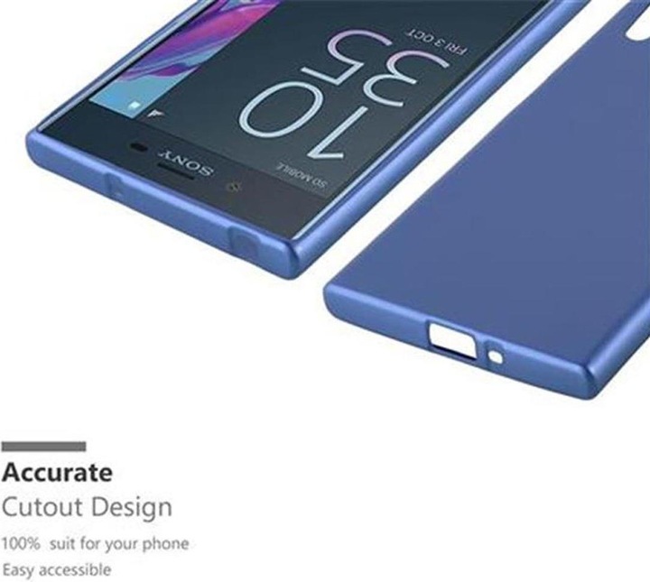 Actual product image Cadorabo TPU Matt Metallic Cover (Sony Xperia XZ)