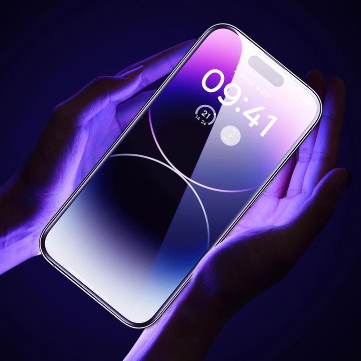 Image du produit Baseus Verre trempé HD Schott avec filtre anti-poussière 0.3mm pour iPhone 14 Pro (Apple iPhone 14 Pro)