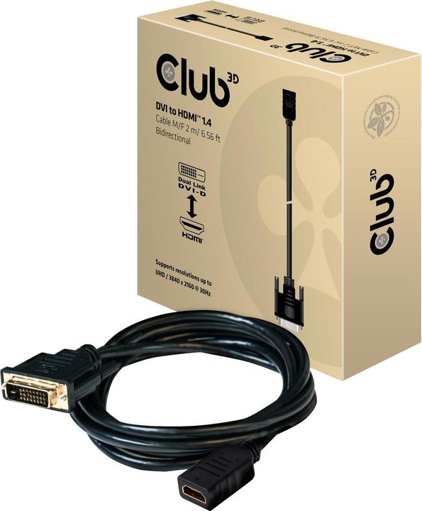 Produktbild Club 3D DVI — HDMI (Typ A) (2 m)
