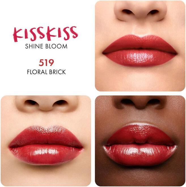 Actual product image Guerlain KK 21 Shine Bloom Lips 519 FLORAL BRICK R1 (519 Floral Brick)
