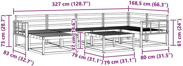 Produktbild vidaXL Outdoor-Sofa