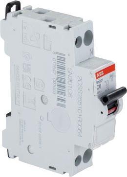Actual product image ABB SN201 Circuit breaker type C, 2-pole 6A DIN-rail mounting