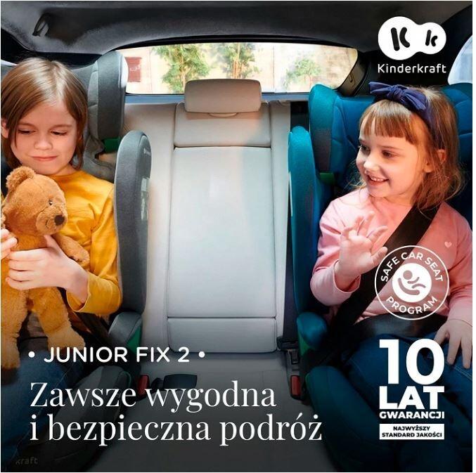 Productafbeelding KinderKraft Junior Fix 2 I-Maat Raket Grijs (Kinderzitje, ECE R129/i-Size standaard)