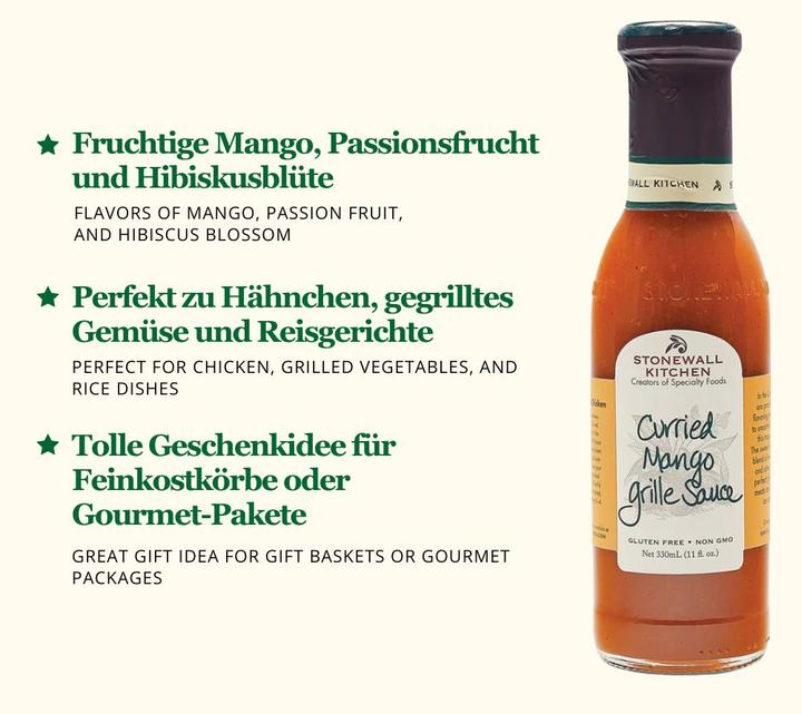 Produktbild Stonewall kitchen Curried Mango Grille Sauce