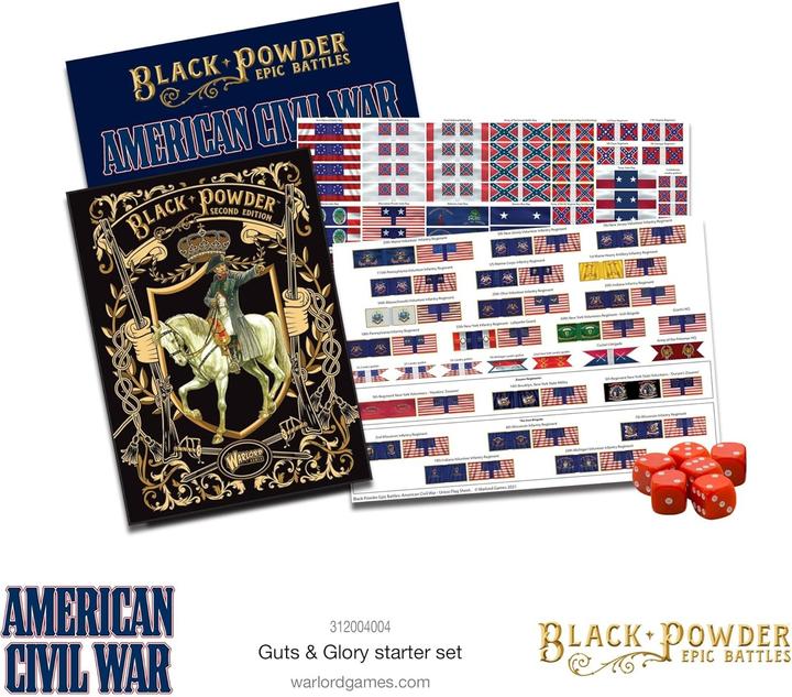 Immagine prodotto Battaglie epiche con la polvere nera - Starter Set della Guerra Civile Americana - Budella e Gloria (Carta, Legno, Materiale sintetico)