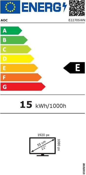 Energie-Label AOC E2270SWN (1920 x 1080 Pixel, 21.50")