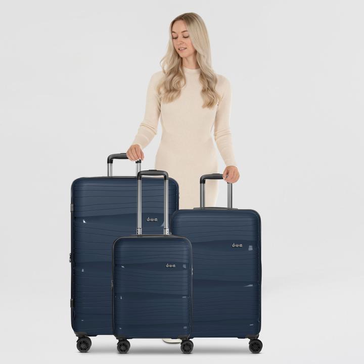 Produktbild D&N Travel Line 4300-Plus 4 Rollen Kofferset 3-teilig mit Dehnfalte (191 l)