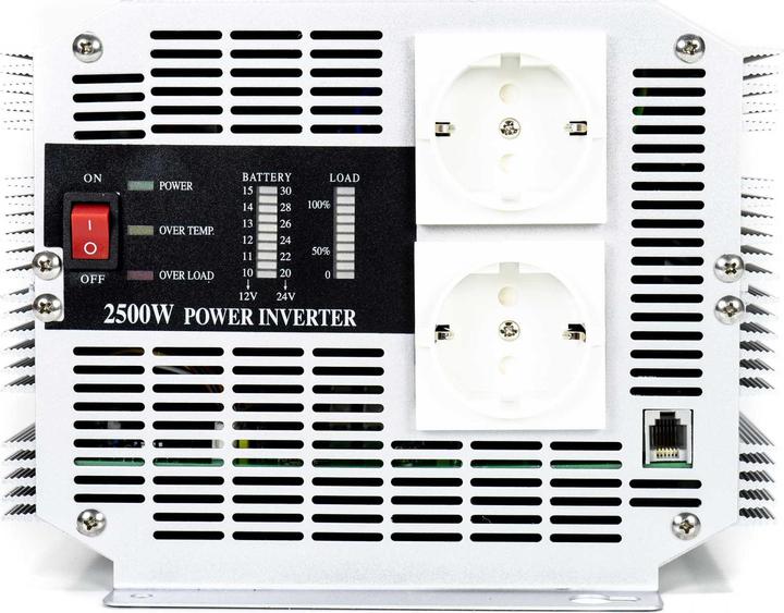 Image du produit President Onduleur de tension 2500W 12V-230V, onde sinusoïdale modifiée, port USB, commande à distance
