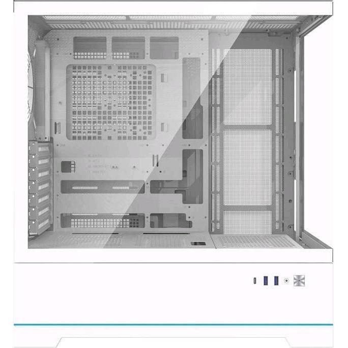 Darkflash Tech Darkflash DY451 computer case without fans (white) (ATX, mATX, ITX), PC Gehäuse, Weiss