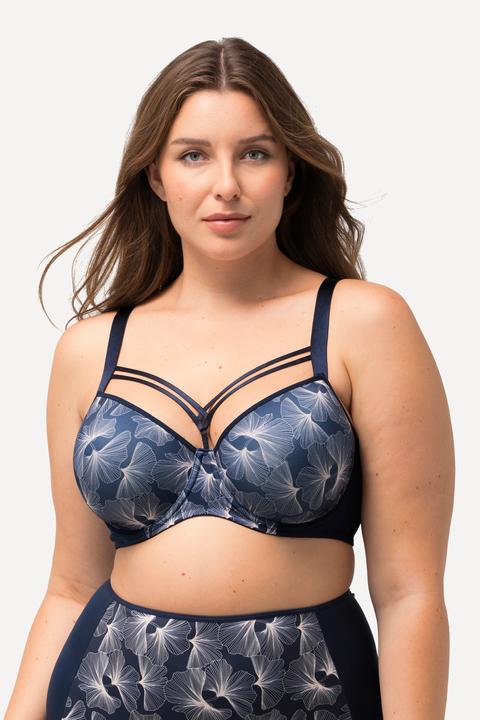 Produktbild Ulla Popken Bügel-BH, Gingkomuster, Softcups, Cup B - E (95 C)