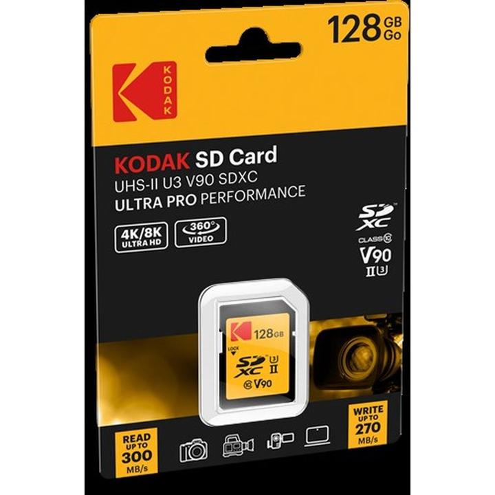 Immagine prodotto Kodak SD 128GB UHS-II U3 V90 Ultra Pro (128 GB, SDXC, U3, UHS-II)