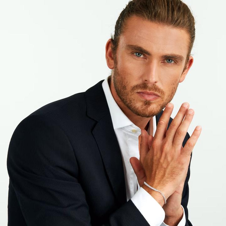 Actual product image Morellato Modern silver bracelet with zircons Tennis SATT17 (21 cm, Silver 925)