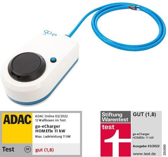 Image du produit Go-E HomeFix (Type 2, 11 kW, 16 A, Type 2)
