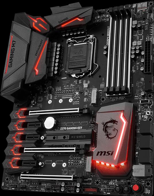 Produktbild MSI Z270 Gaming M7 (LGA 1151, Intel Z270, ATX)