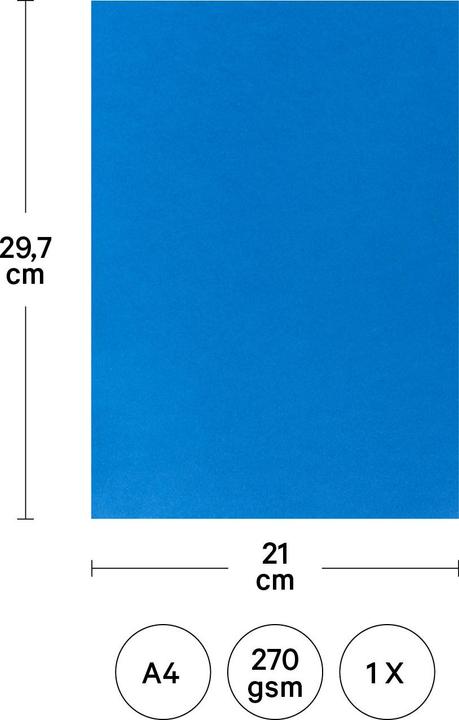 Produktbild Fotokarton A4, Kieselgrau (270 g/m², 1 x)