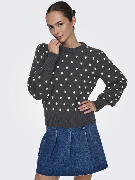 Produktbild JdY Normal geschnitten Hoch geschlossen Lange Bündchen Puffärmel Pullover Strickpullover (XL)