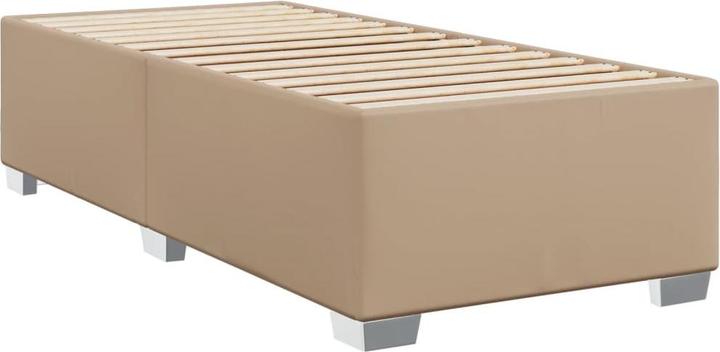 Produktbild vidaXL Boxspringbett Polsterbett Bett Einzelbett Matratze 100x200cm Kunstleder (100 x 200 cm)