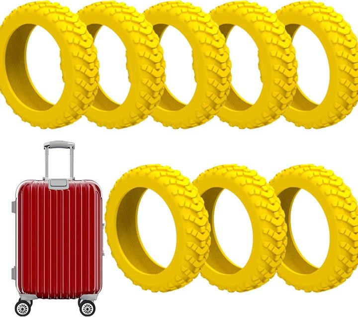 Produktbild Swissdetector Kofferreifenhülle - Leise - 8 Stück - Gelb (Kofferwaage)