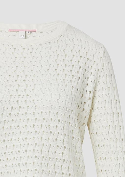 Actual product image S.Oliver T-Shirt Leichter Baumwollpullover mit Ajourmuster (XL)