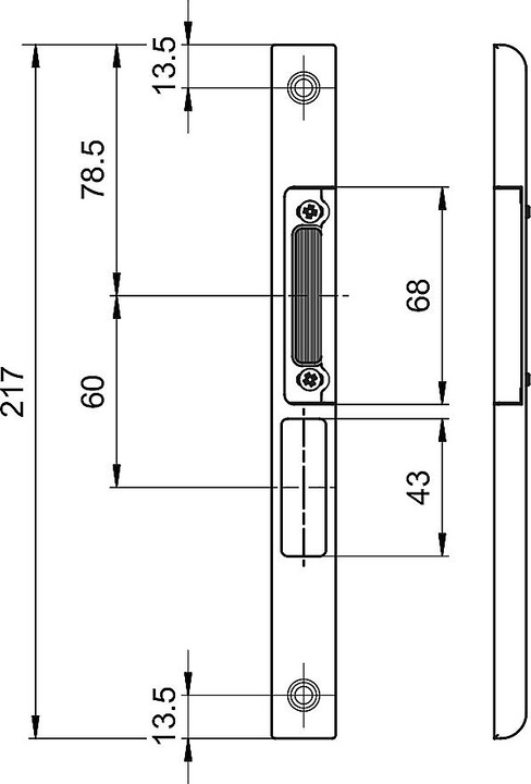 Actual product image MSL ProfiFlex Profile Groove Baffle Set BV-24421 (Striking plate)