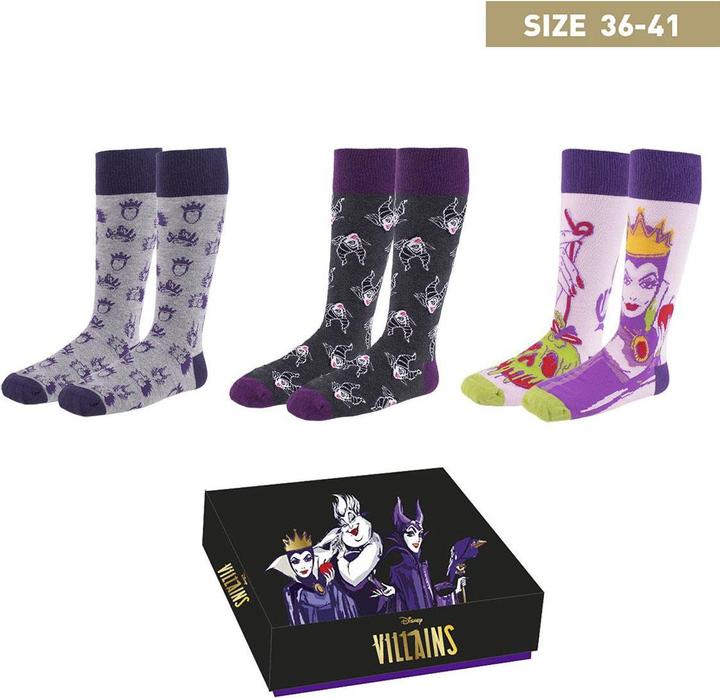 Actual product image NoName VILLAINS - Pack de 3 paires de chaussettes (T36-41) (pack of 3, 36 - 41)