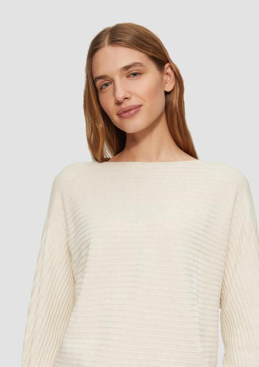 Produktbild S.Oliver Strickpullover Strukturierter Strickpullover mit Fledermausärmeln (46)