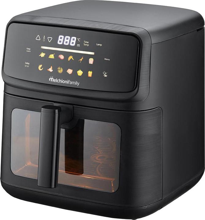 Melchioni Heissluftfritteuse, 10L, Doppelter Widerstand