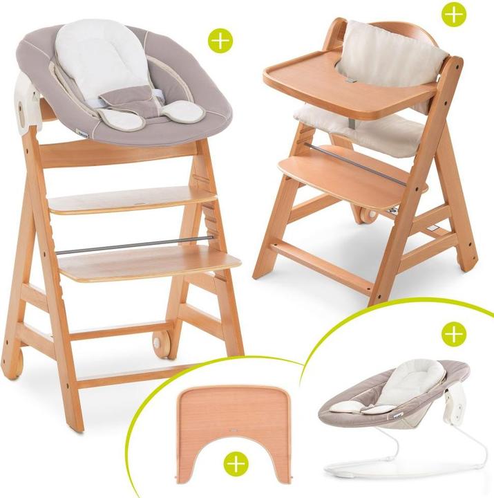 Actual product image Hauck Highchairs Alpha Move Nature Newborn Set - 5-piece highchair (Highchair)