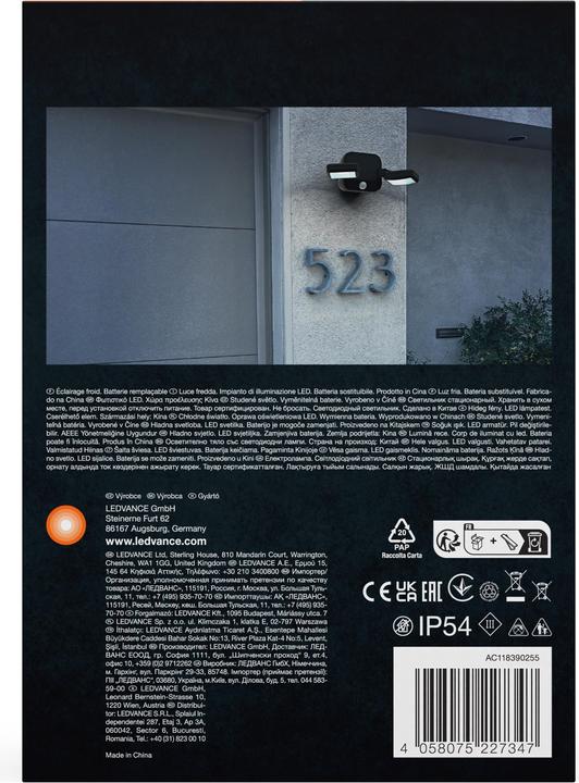 Produktbild Ledvance Battery Led Spotlight Single (260 lm, IP54)