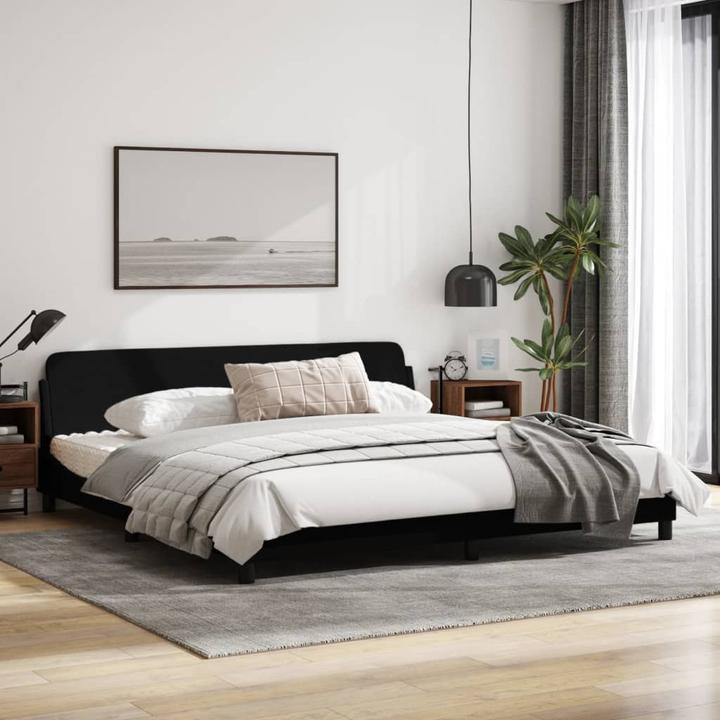 Image du produit VidaXL Cadre de lit avec tête de lit en tissu (200 x 200 cm)