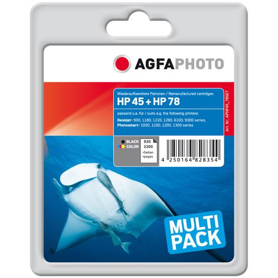 AGFAPHOTO, Druckerpatrone, Aphp45 78set (M, BK, Y, C)