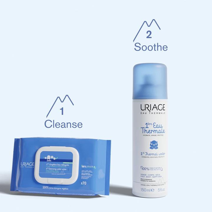 Actual product image Uriage Bébé 1st Cleansing Wipes (1 x 70 pcs.)