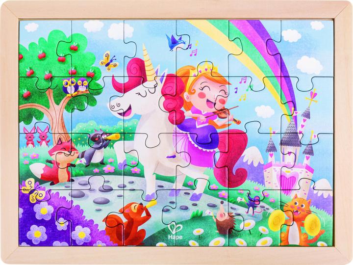 Immagine prodotto Hape Puzzle Unicorno + Amici (24 pezzi)