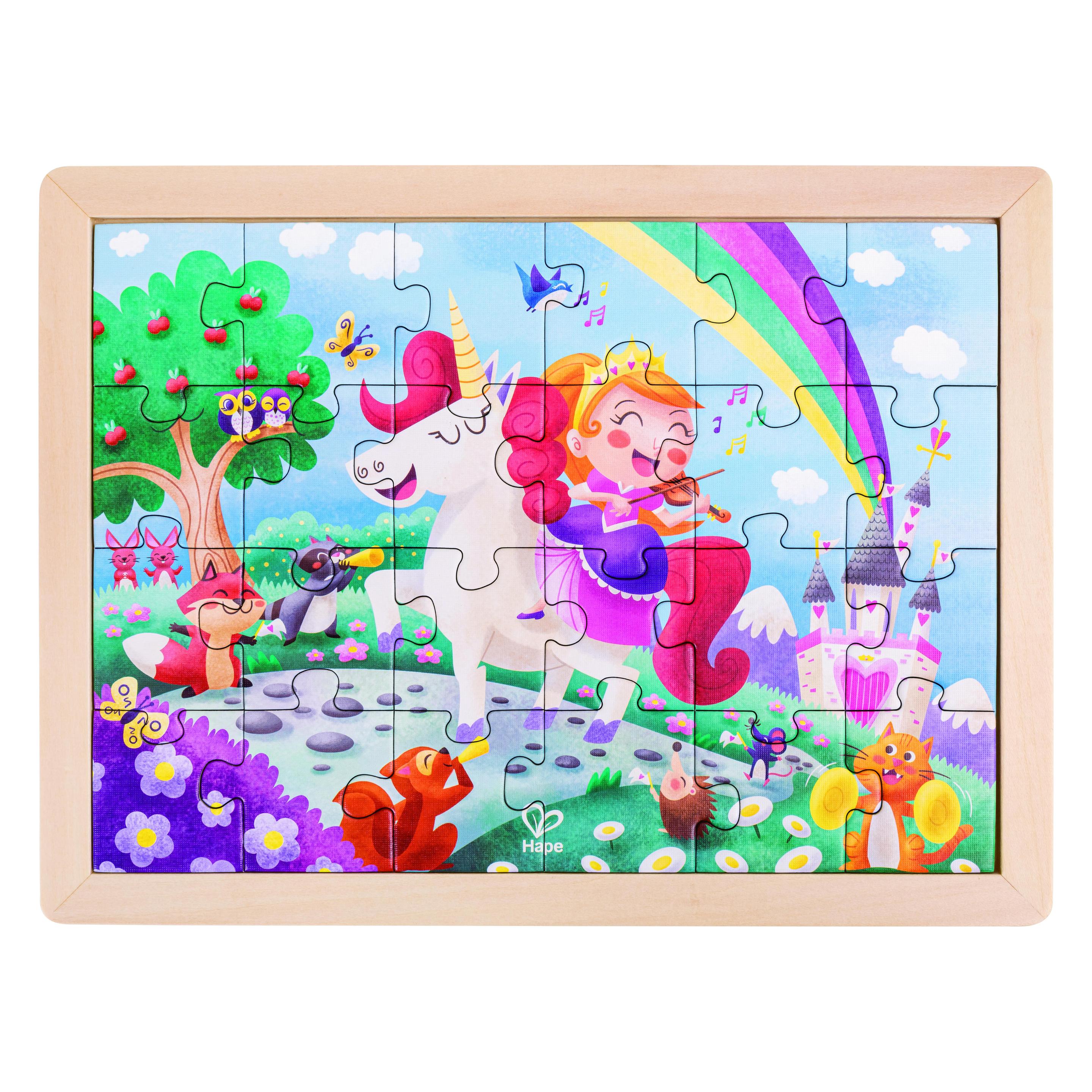 Hape Eenhoorn + Vrienden Puzzels (24 onderdelen)