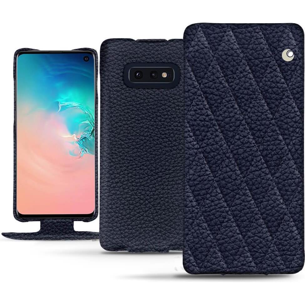 Noreve Lederschutzhülle vertikal (Samsung Galaxy S10e), Smartphone Hülle, Violett