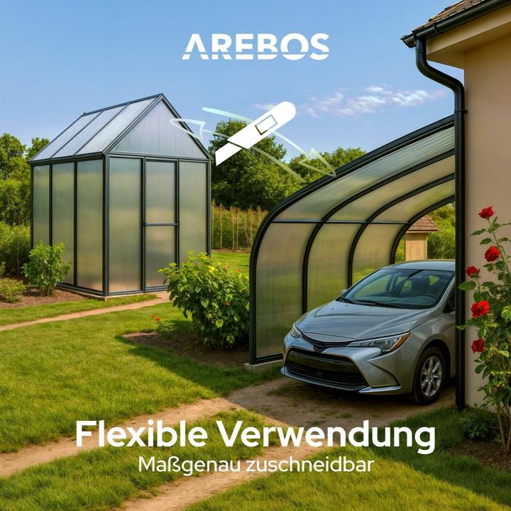 Actual product image Arebos Hohlkammerstegplatten