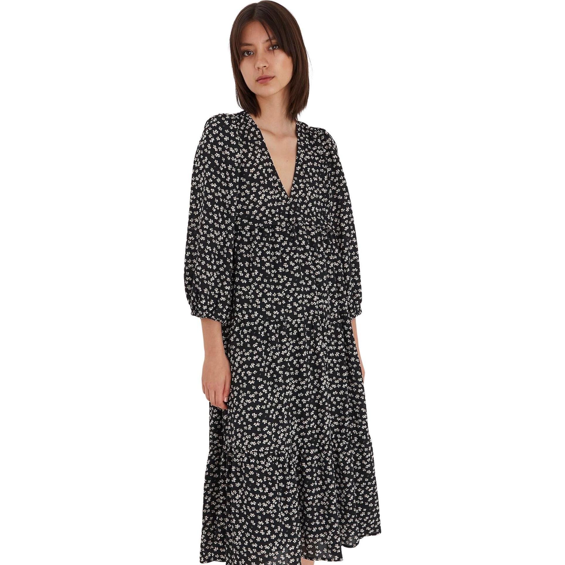 Thumbnail - B.young, Damen, Kleider, damenkleid bxirisi, Schwarz, Weiss, (38)