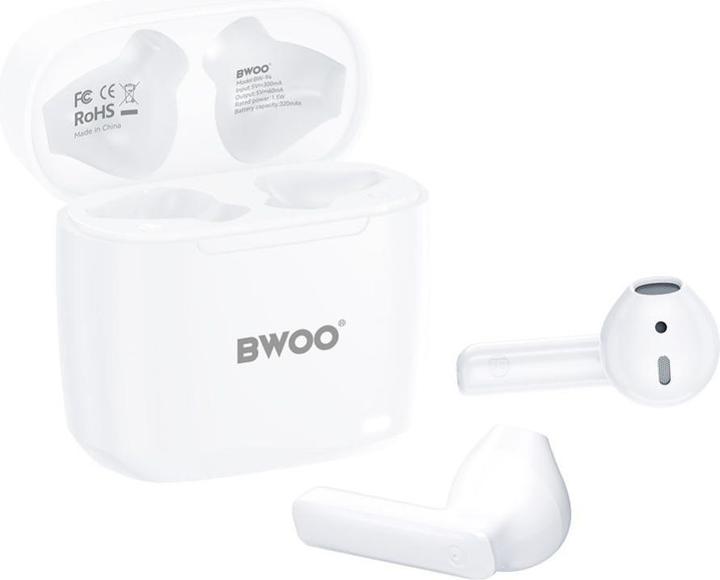 Actual product image Bwoo wireless TWS earphones BW94-WH white (5 h, Wireless)