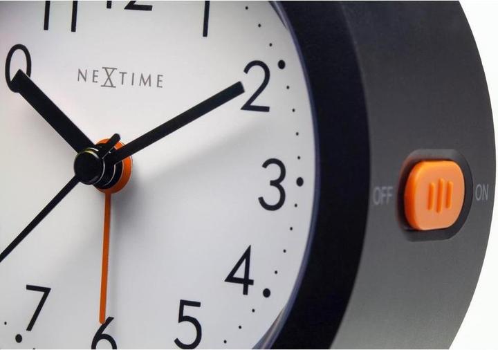 Actual product image Nextime Silent Desk Alarm Clock 10.5cm – Luminous Dial, Modern, Round