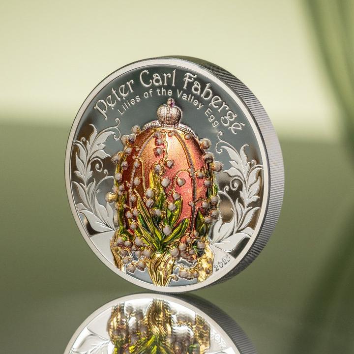 Immagine prodotto CIT Coin Invest Silber Fabergé - Lilies of the Valley 2 oz PP - High Relief 2025 (2025)