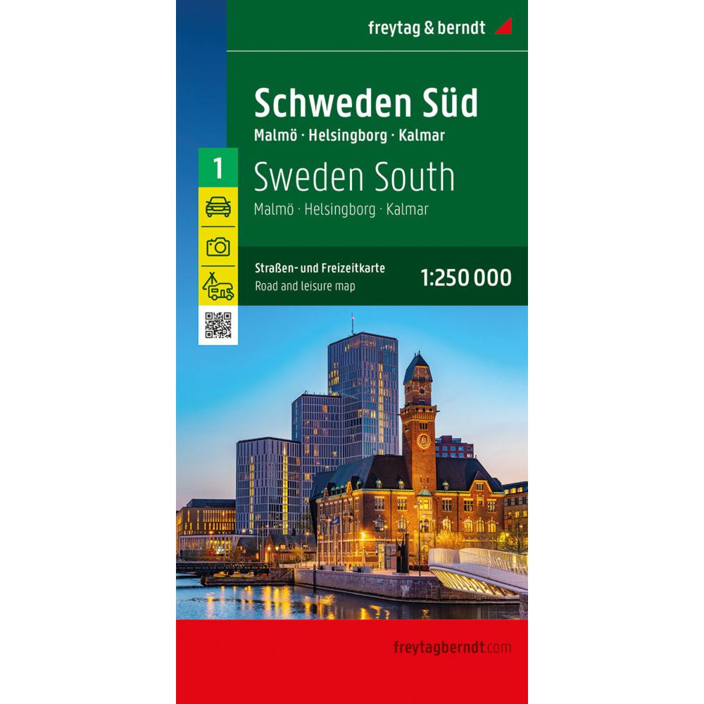 Schweden Süd, Strassen- und Freizeitkarte 1:250.000, freytag & berndt, Landkarte