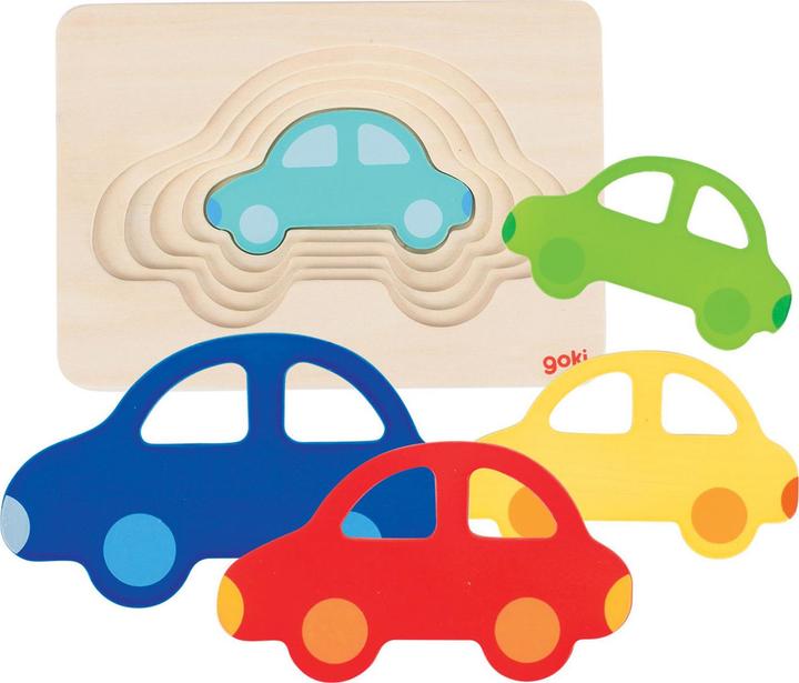 Produktbild Goki Auto-Puzzle "layers" 5 Schichten (5 Teile)