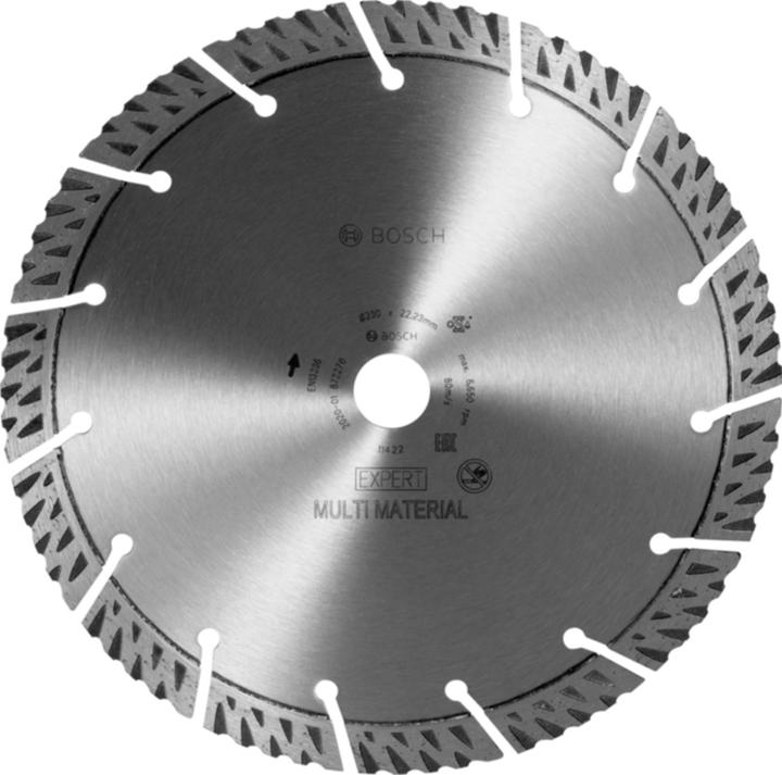 Actual product image Bosch Professional Zubehör EXPERT MultiMaterial diamond cutting discs, 230 x 22.23 x 2.4 x 15 mm