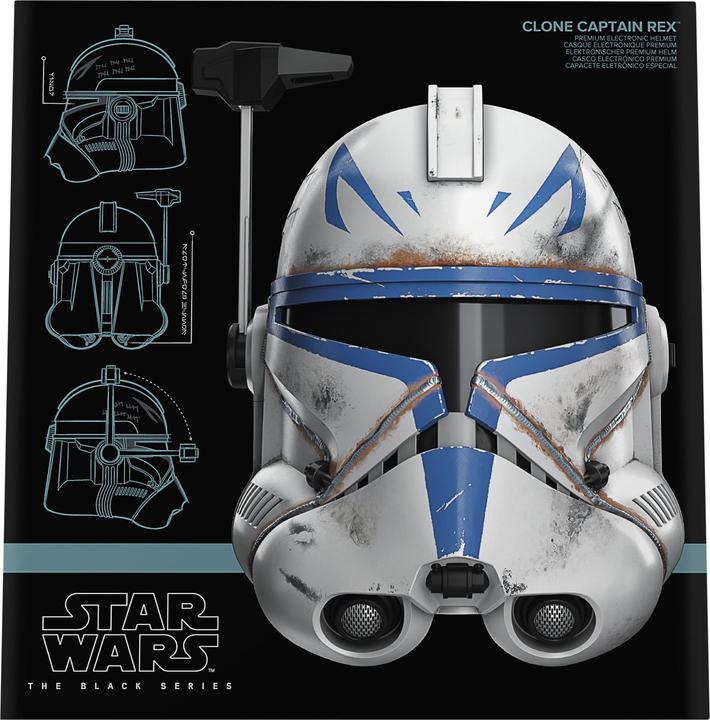 Produktbild Hasbro Star Wars The Black Series elektronischer Klon Captain Rex Premium Helm, Rollenspielartikel zu Star