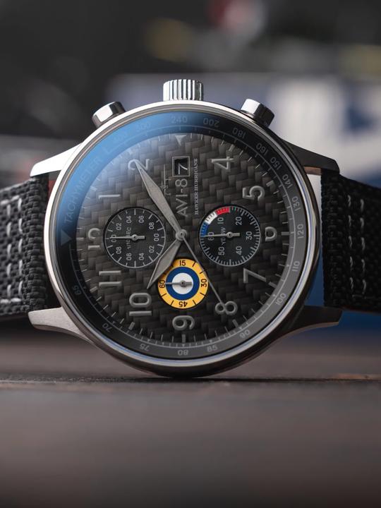 Actual product image AVI-8 AV-4011-0W Hawker Hurricane (Chronograph)