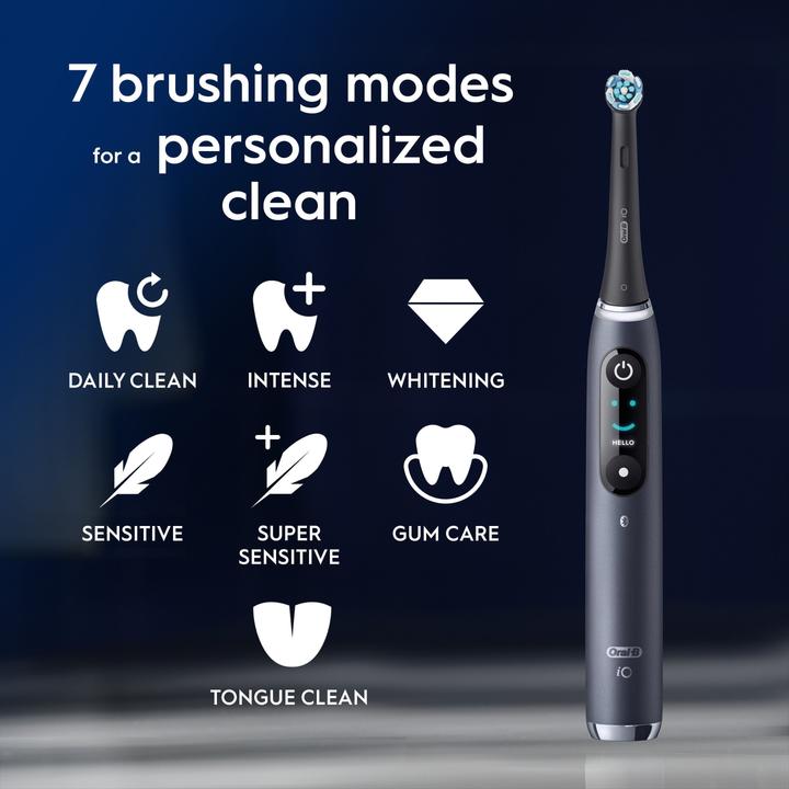 Actual product image Oral-B iO 9 + Holiday Giftset (Schwarz (Oscillating toothbrush)