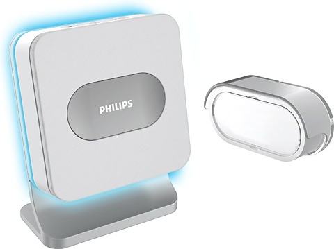 Actual product image Philips WelcomeBell 300 Color Radio Chime white Doorbell (Funk)