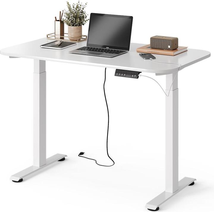 Produktbild Vicco Schreibtisch Elevate, Weiss/Weiss, 180 x 57.5 cm