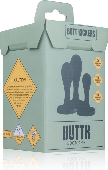 Actual product image Buttr ButtKickers Anal Plug Training Set