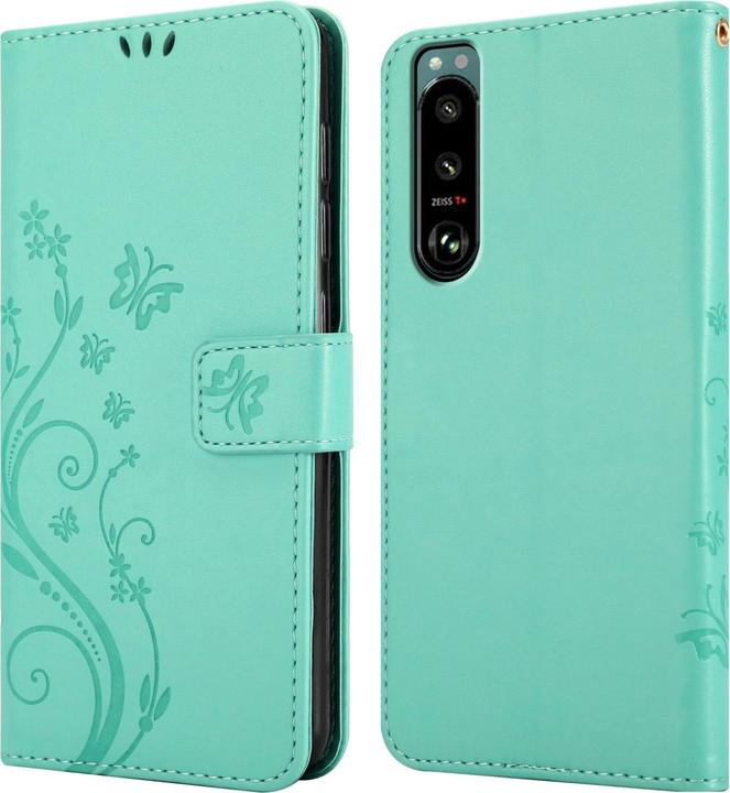 Actual product image Cadorabo Flower Book cover (Sony Xperia 5 III)